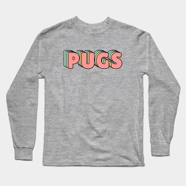 PUGS PASTEL Long Sleeve T-Shirt by lukassfr